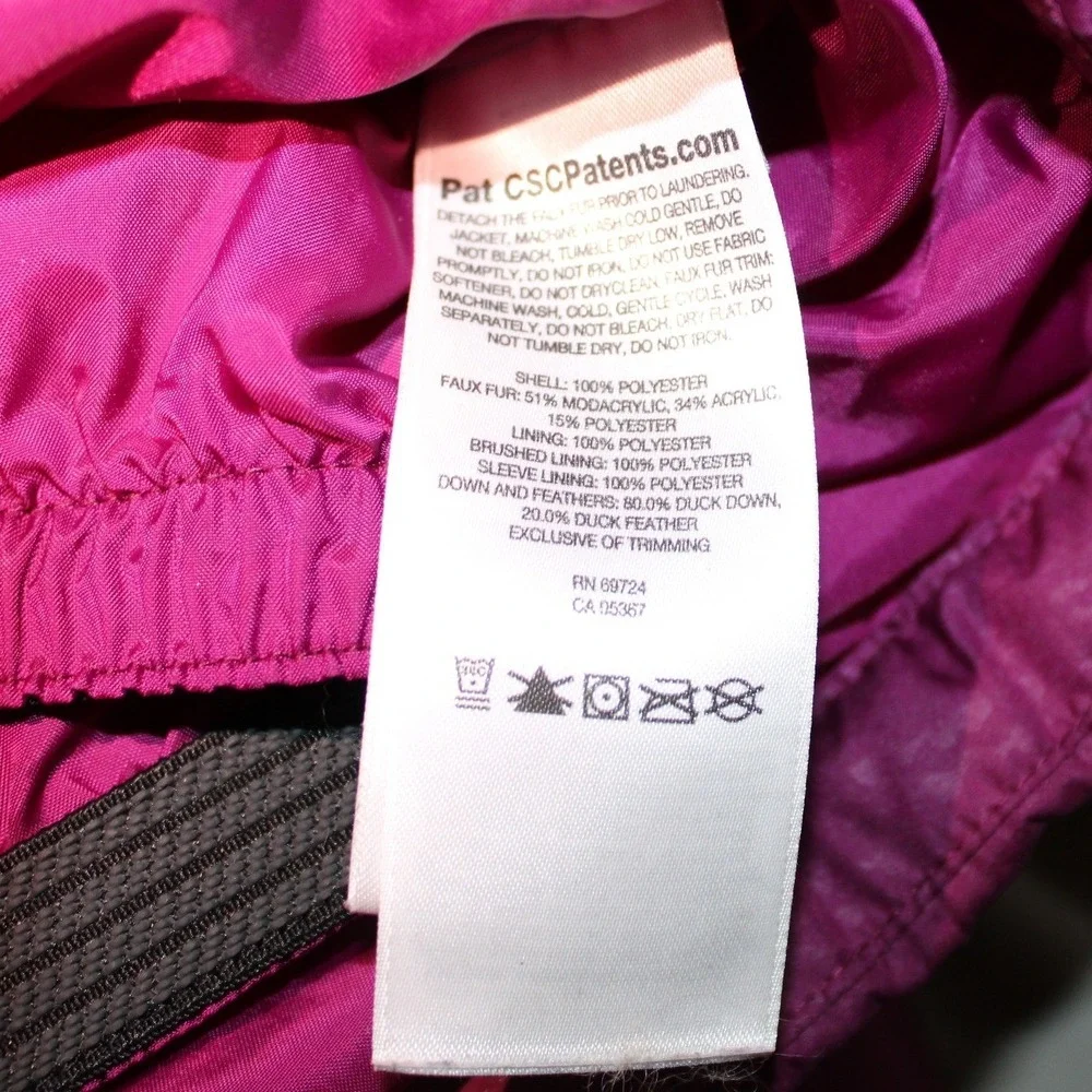 Columbia Girls Alpine Action Jacket L Purple Down Omni-Heat Ski Coat No Fur